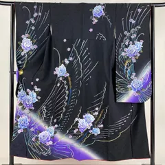 振袖　正絹　蝶柄 成人式 振袖 蝶柄 正絹 金糸 日本舞踊 - メルカリ