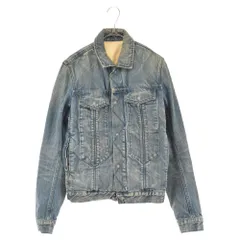 HELMUT LANG (ヘルムートラング) ダメージ加工 デニム ジャケット 17-9104503 ブルーのサムネイル