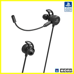 ☆送料無料☆【PS5動作確認済】有線 ホリゲーミングヘッドセット インイヤー for PlayStationR4 ブラック【SONYライセンス商品】