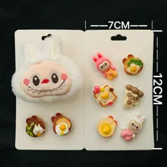 ラブブ  ジビッツ  スイーツデザイン 白色　2台紙セット クロックス用チャーム（ジビッツ のみ）