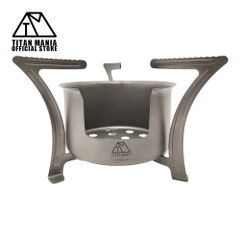 TITAN MANIA チタンマニア アルコールストーブver2用五徳 小型ストーブ チタン製 軽量 頑丈 シングルコンロ アルコールバーナー コンパクト ポータブル キャンプ ソロキャンプ アウトドア キャンプ用品