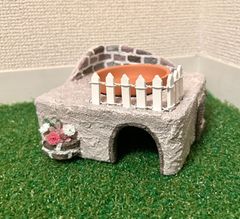 レンガのウェットシェルター　爬虫類