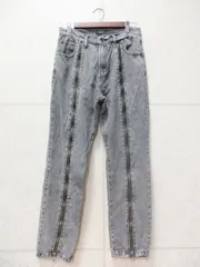 G.O.C ジーオーシー デニムパンツ センタージップデニム パンツ グレー ブラック 209104 Mサイズのサムネイル