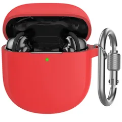 【在庫処分】適用 (レッド) II II Earbuds/Earbuds Earbuds/Earbuds Ultra Ultra QuietComfort QuietComfort Bose Bose 紛失防止 カラビナ付き メタル 耐衝撃 シリコンカバー [