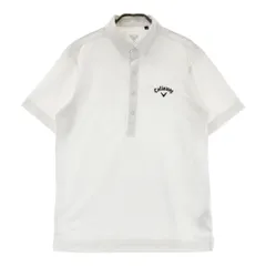 サイズ：M CALLAWAY キャロウェイ  ボタンダウン 半袖ポロシャツ  ホワイト系 [240101518011] ゴルフウェア メンズ ストスト