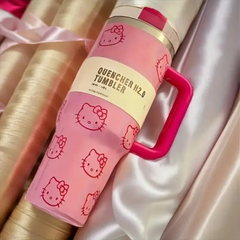 ☆輸入☆ハローキティ　hello kitty タンブラー　スタンレー風　ピンク　レトロ
