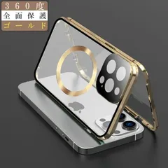 プレゼント企画実施中！全面保護ゴールド覗き見防止Magsafe対応両面ガラスロック機能付き カメラレンズ 強化ガラス軽量 360 全面保護 衝撃 吸収 装着簡単流行15 15plus15pro15promaxPhone1616plus16pro16promax