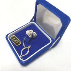 497遺品整理品 ネクタイピン SILVER刻印あり 本真珠 パール ゴルフ
