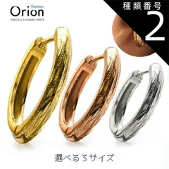 種類2：プレーンシルバー/Mサイズ ピアス 金属アレルギー レディース メンズ ユニセックス サージカルステンレス 316L【送料無料】オリオン ステンレスピアス 3サイズ シルバー ピンクゴールド ゴールド 金 銀 シンプル 可愛い かわいい S M L ハ