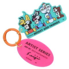 【メール便】DISNEYx松本セイジ キーリング カラーアクリルキーホルダー GO ディズニー スモールプラネット アクキー 2連 キャラクター グッズ 