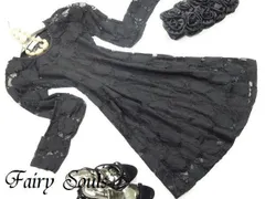 ★送料無料★M☆花柄透けレースタイトワンピース(OPN7481)