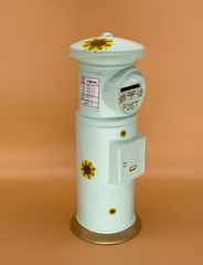 昭和郵便ポスト型貯金箱（ひまわり）