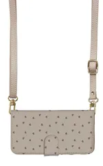 iPhone 16 Pro ケース 手帳型 アイフォン16プロ スマホケース スマホショルダー レザー ストラップ 量産型 ハート はーと おしゃれ ピンク シンプル 調節可能 130cm  カラー01