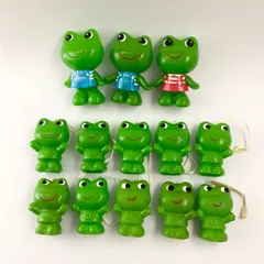 【まとめ売り】 コロちゃんケロちゃん ゆび人形 ソフビ コーワ マスコットキャラクター 13点セット