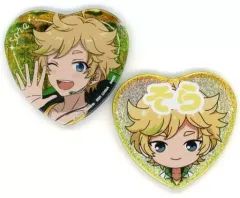 【中古】バッジ・ピンズ 春川宙(追憶*集いし三人の魔法使い) ハート型缶バッジセット(2個セット) 「一番くじ あんさんぶるスターズ!～追憶セレクション メモリアル～」 H賞