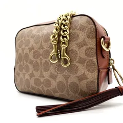 未使用級<!-利用不可文字-!>COACH　コーチ　31208 ショルダーバッグ　カメラバッグ　 クラッチバッグ ポシェット  セカンドバッグ　クロスボディ 斜め掛け　 タッセル　フリンジ　レディース カジュアル　おでかけ　通学　通勤 チェーンショルダー