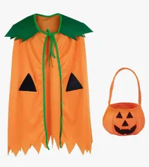 ハロウィン パンプキンマントケープコスプレ かぼちゃ ハロウィン 仮装