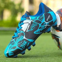 ☆ Bタイプ×ブルー ☆ 38(24cm) ☆ サッカーシューズ 子供 pmyfootshoes05 サッカーシューズ キッズ サッカー スパイク 紐 サッカースパイク トレシュー トレーニングシューズ 練習用 スパイクシューズ スポーツシューズ 運動靴