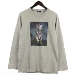 オニツカタイガー Onitsuka Tiger Tシャツ カットソー 長袖 プリント グレー Mのサムネイル