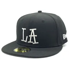 STUSSY ステューシー LA NEW ERA CAP ニューエラ 59FIFTY ベースボールキャップ ブラック 23M1311004 Size 7 1/8 (56.8cm)