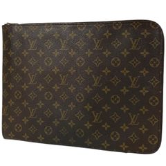 【在庫一掃】 ルイ・ヴィトン Louis Vuitton ポッシュ ドキュマン セカンドバッグ ビジネス 書類ケース ブリーフケース クラッチバッグ モノグラム ブラウン M53456 メンズ 【中古】