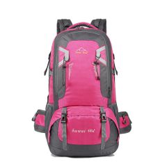 ☆ Pink ☆ Large Capacity Outdoor Backpack pmy801 Hiking Backpack 60L Women's Men's Backpack Mountain Climbing Hiking Mountain Girl Backpack Rucksack Stylish Bag Travel Camp Disaster Preparedness Backpack Outdoor