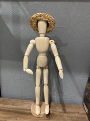 デッサン人形 木製 人形 マネキン 関節可動 美術 インテリア スタンド DIY 置物