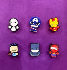 アベンジャーズ　ジビッツ クロックス チャーム　マーベル　6個セット