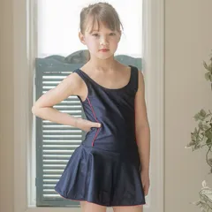 【両脇ライン・ピンク】スクールワンピース水着 キャサリンコテージ TAK キッズ