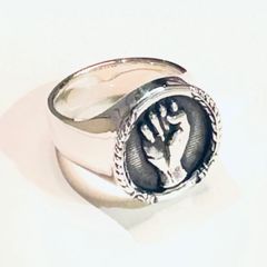 KEEP THE FAITH RING　　シルバーリング　指輪　イギリス　イングランド　モッズ　レトロ　ノーザンソウル　925