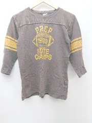 ◇ Champion チャンピオン コットン100% 七分袖 ロンＴ カットソー サイズS ブラウン レディース P  【1308240001467】