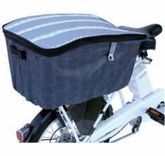 自転車カゴカバー 2段式 後ろカゴカバー レース OR-PB25 雨よけ 大きめ 自転車 後かごカバー 後ろカゴカバー 大型 防水 おしゃれ かわいい 二段式