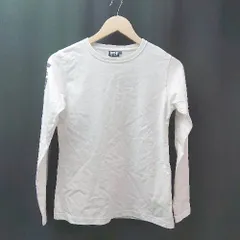 ◇ HELLY HANSEN ヘリーハンセン ラウンドネック 文字プリント 長袖 Tシャツ サイズWM ホワイト レディース E 【1308290007242】