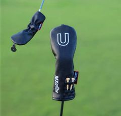 【新品1点】新MXボールネイルティーホルダーT付きユーティリティ用 UTヘッドカバー黒色