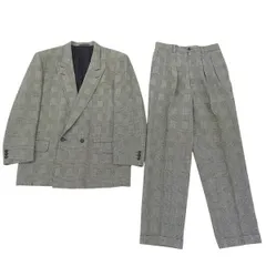 COMME des GARCONS HOMME コムデギャルソンオム AD1988 HJ-08031M 日本製 サイズM 毛 セットアップ ダブルジャケット グレンチェック ヴィンテージ セットアップ メンズ マルチカラー【中古】