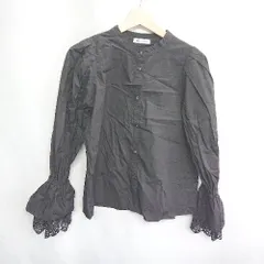 ◇ natural couture ナチュラルクチュール 長袖 シャツ サイズF ブラック レディース E  【1407020015042】