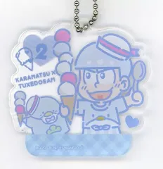 【中古】キーホルダー・マスコット(キャラクター) カラ松×タキシードサム 「おそ松さん×サンリオキャラクターズカフェ アクリルキーホルダー」 原宿カフェ限定