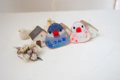 文鳥さんのネームプレート