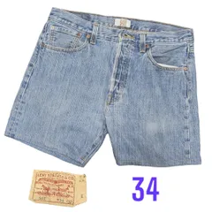 リーバイス501ショートパンツハーフパンツジーンズ　w43股下14総丈40 pth0012