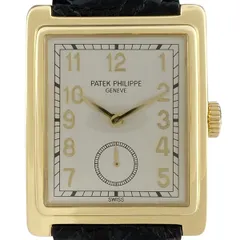 【在庫一掃】パテックフィリップ PATEK PHILIPPE ゴンドーロ 5010J 腕時計 YG レザー 手巻き シルバー メンズ 【中古】のサムネイル