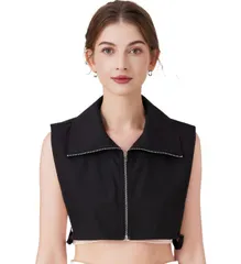 【新着商品】大人可愛い 重ね着 ブラウス襟 レース レース ストール マフラー カーディガン風 トップス つけ衿 肩かけ つけ襟 レイヤード 付け衿 つけえり レディース 付け襟 [§SEYIXU]