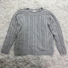 LEPSIM レプシィム ケーブルニット セーター グレー きれいめ 大人 モード カジュアル M