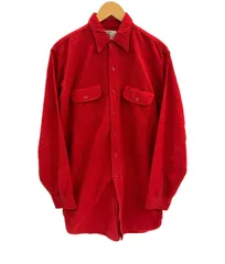 ヴィンテージ vintage 60’s 60s 60年代 SEARS PILGRIM シアーズ ピルグリム シャモアクロス マチ付き 15-15 1/2 長袖シャツ レッド Mサイズ 101MT-3613のサムネイル