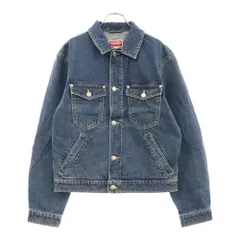 KENZO (ケンゾー) 22SS Boke Flower Embroidered Denim Trucker Jacket FC55DV301CEI バックフラワーデザイン デニムトラッカージャケット インディゴのサムネイル