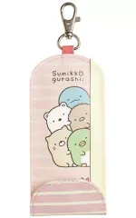 【中古】収納・携帯用アイテム 集合(ピンク) リール付キーケース 「すみっコぐらし」