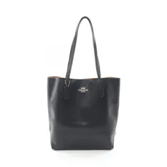 コーチ COACH トートバッグ セア CP037 ブラック レザー セア トートバッグ レディース Used A