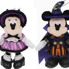 ハロウィンコスチューム　ミッキー&ミニー　ぬいぐるみバッジ