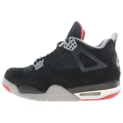 NIKE (ナイキ) AIR JORDAN 4 RETRO FIRE RED 308497-060 エアジョーダン4 レトロ ファイヤーレッド ハイカットスニーカー ブラック/レッド US9.5/27.5cm
