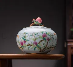 パステルの花卉図紋賞瓶 装飾品 収集品 景徳鎮 陶磁器 工芸品 美術品 置物 0000000225022_YdAJHyq.jpg