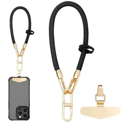 [Turkalla] スマホストラップ ストラップホルダー 【極薄0.3mm・浮きにくい折り曲がれ設計】 携帯ストラップ 手首 リストストラップ 金属製タグパッチ 耐久性 破損・劣等化なし10kgまでの荷重量 全機種対応 充電影響なし 紛失落下防止 30c 1